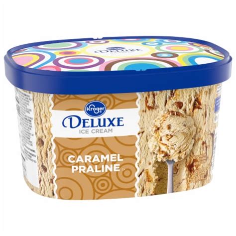 Kroger Deluxe Caramel Praline Ice Cream Tub 48 Oz Dillons Food Stores