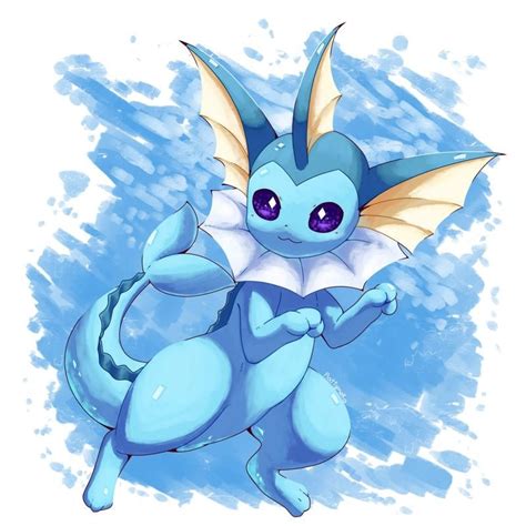 A Drawing Of A Blue And White Dragon With Wings On Its Back Legs
