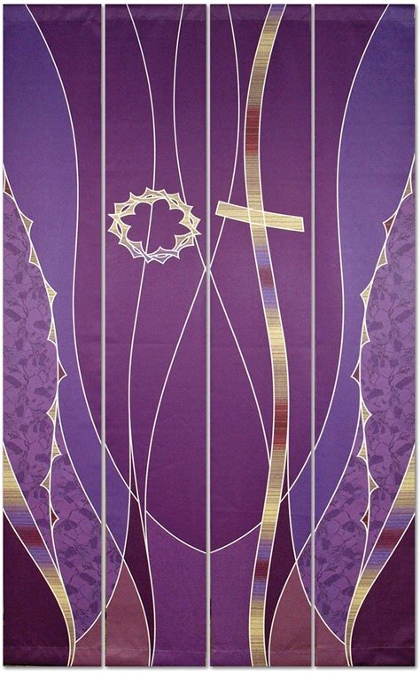 Lent Cross And Crown Of Thorns Printed Banners Easter Church Banners