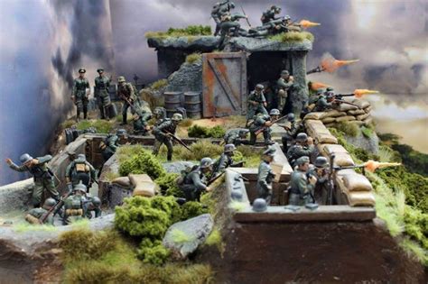 Normandy In Th Scale By Unknown Artist Military Diorama Military