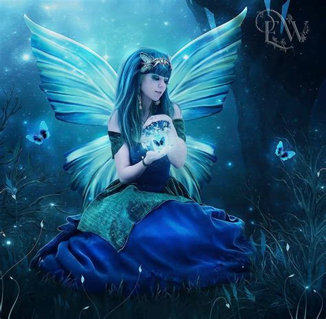 Blue Fairy Print Blue Fairy Artwork Beautiful Fairy Image 0 Fairy
