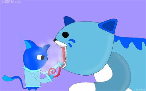 candy cat vore blue cat by xdoomvore on deviantart