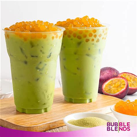 Bubble Blends Passion Fruit Popping Boba 7lbs Popping Pearls Non