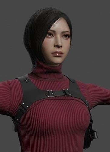 Ada Wong Resident Evil 4 Remake 3d Model Rigged Cgtrader