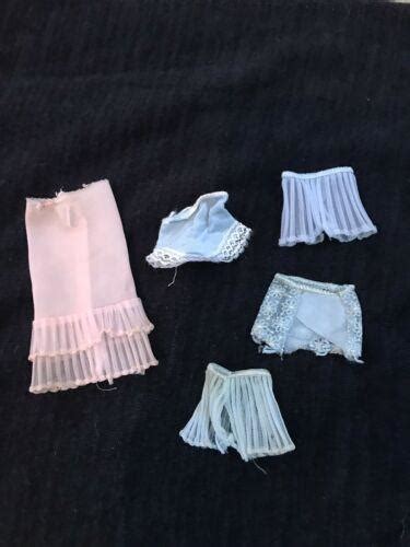 Vintage 1959 62 Barbie Undergarments 919 Blue Girdle Panties Lingerie