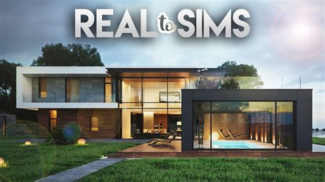 Ich habe es wirklich versucht! 4+3 MODERN HOUSE | Real To Sims #8 | The Sims 4 Speed ...
