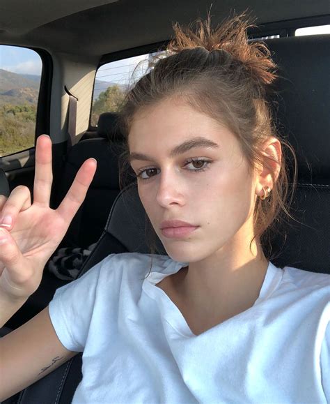 Kaia Gerber 17 Shows Off A Second Tattoo On Instagram Just Days After Revealing First Kaia