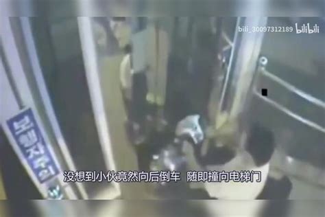 回看监控，妻子哭成了泪人，男子开车冲撞电梯门下一秒悲剧了！
