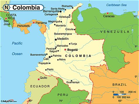 Colômbia Mapas Da Colômbia Enciclopédia Global™
