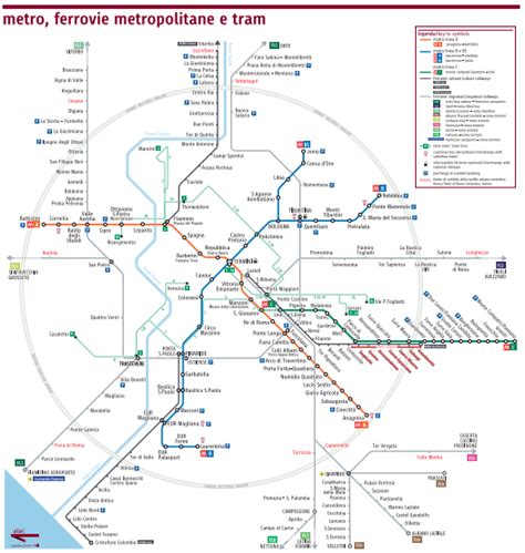 Mapa Do Metrô De Roma Grátis Prontinho Para Imprimir Transit Map