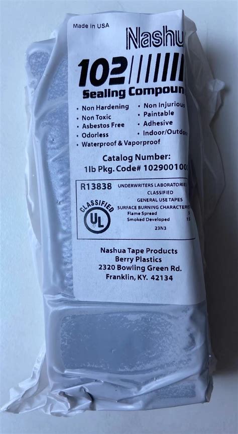 Nashua Duct Sealing Compound Eastern Winter Trading Pte Ltd