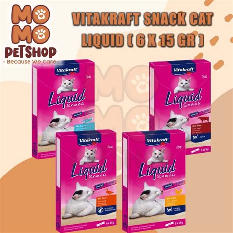 Jual Vitakraft Cat Liquid Snack 6x15gr Shopee Indonesia
