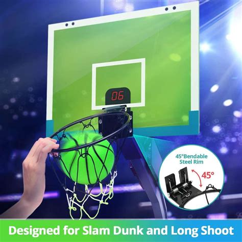 Eaglestone Indoor Mini Basketball Hoop Set Electronic Scoreboard Over