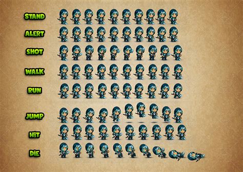 Unity 2d Character Sprite Sheet
