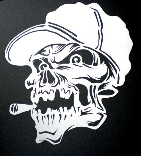 Airbrush Stencil Skull The Image Kid Has It