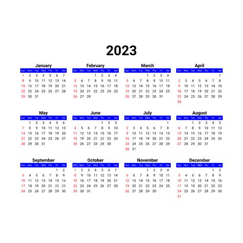 Desktop Calendar Vector Hd Png Images 2023 Blue Minimalist Desktop