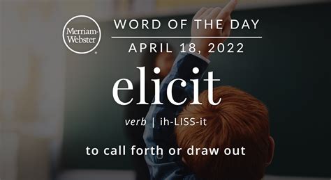 Merriam Webster Word Of The Day Elicit — Michael Cavacinimichael Cavacini