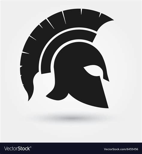 Spartan Warrior Helmet Royalty Free Vector Image