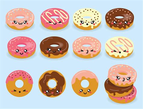 Donuts Kawaii Griffonnages Kawaii Cute Donuts Kawaii Faces Kawaii