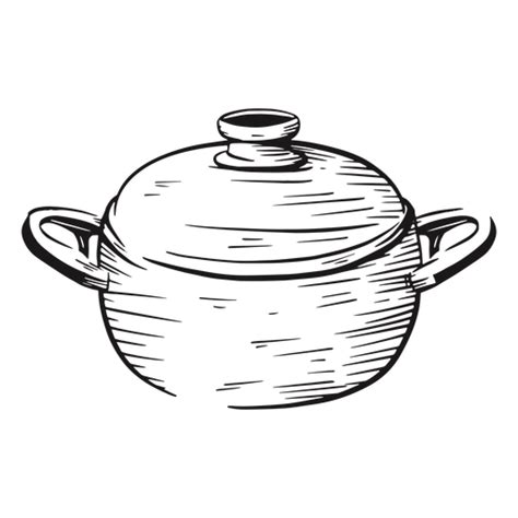Dibujado A Mano Olla De Cocina Descargar Pngsvg Transparente