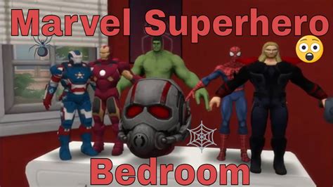 Marvel Superhero Kids Bedroom Virtual Tour Sims 4 Cc Links Youtube