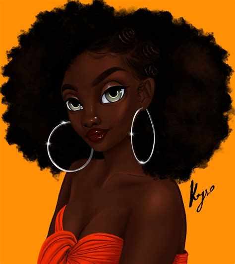 Afro Woman Happy Face Cartoon Cute Png The Best Porn Website