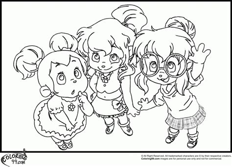Coloring Pages Of The Chipettes Coloring Home