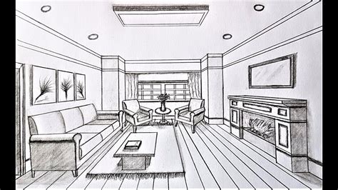 How To Draw A Living Room In One Point Perspective Baci Living Room