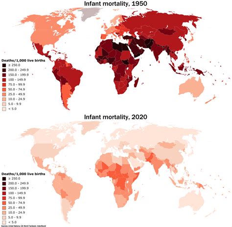 Infant Mortality Over Time Vivid Maps