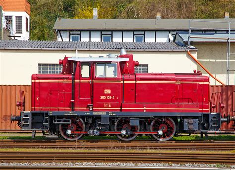 Bahn touristik express class v60 diesel locomotive at nuremberg. Rail - Locomotive - Diesel - DB V60