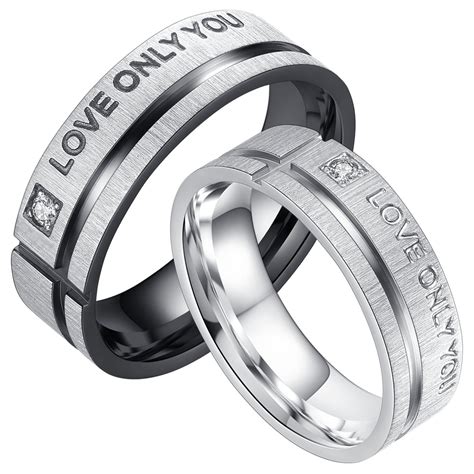 free 2 day shipping on qualified orders over 35 buy couple s promise ring love only you his