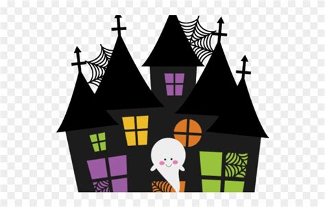 Cute Halloween Haunted House Clip Art Library