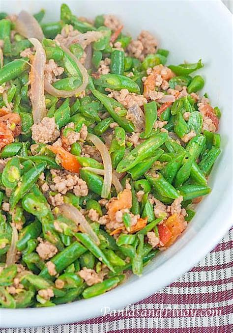 Ginisang Baguio Beans With Pork Is A Simple Dish Consisting Of Fresh
