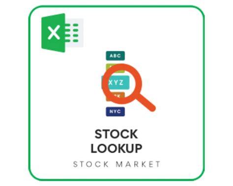Stock Lookup Template Etsy
