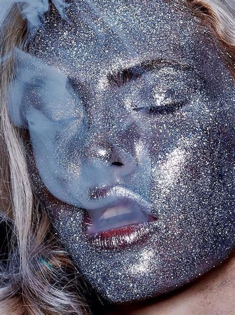 Art Imitating Life Glitter Make Up Glitter Face Glittery Glitter