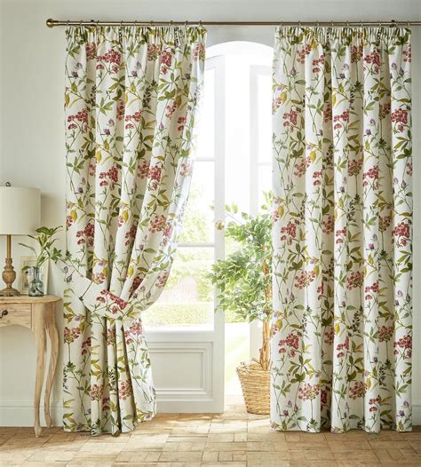 White Floral Curtains See More Ideas About Floral Curtains Curtains
