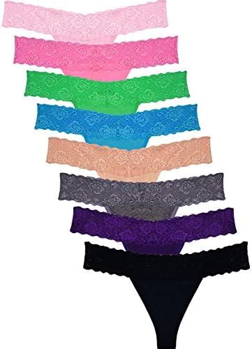 women s thin lace hollowed out t back low waist ice silk sexy cheeky thong see through panties