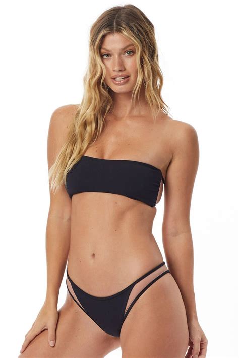 Tori Praver Swimwear Synthetic Starlet Rib Royale Bandeau Bikini Top