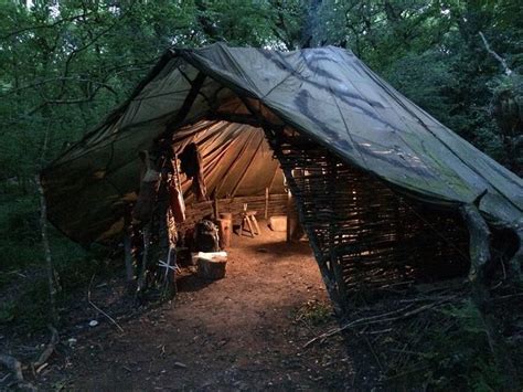 A Welcoming Woodland Shelter Wilderness Survival Skills Bushcraft