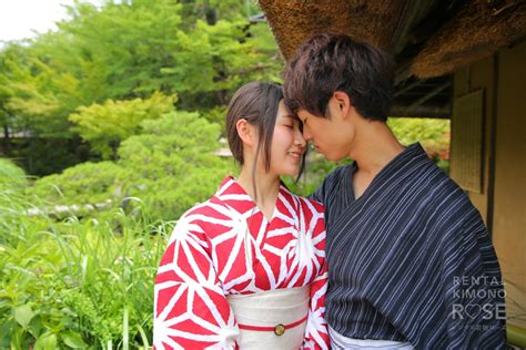 【お客様の声】学生さんカップルの浴衣デートをロケーション撮影 ブログ 京都のレンタル着物ローズ