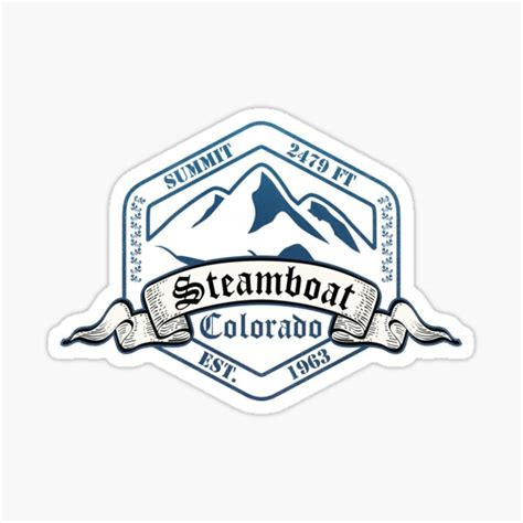 Steamboat Ski Resort Colorado Sticker By Carbonclothing Redbubble