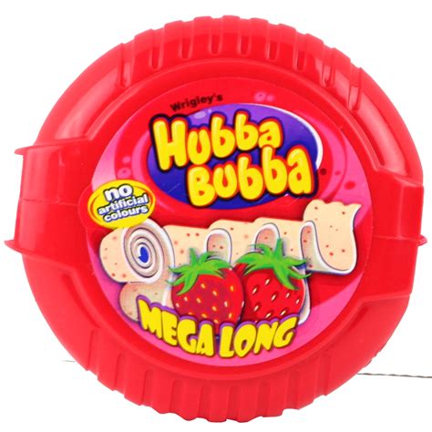 Hubba Bubba Strawberry Bubble Gum Tape Gumballs Bubble Gum And Chewing
