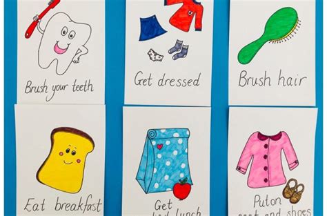 Morning Routine Chart For Kids Diy Crafts