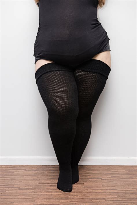 real plus size thigh highs thunda thighs over the knee long etsy