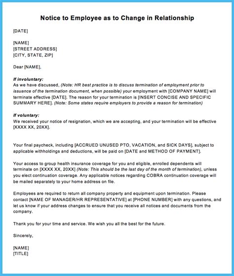 Severance package negotiation sample letter severance letter template sample severance package counter fer letter lovely salary counter fer letter example format 54 09.11.2020 · sample letter asking for more severance posted by admin march 6, 2019 leave a comment on. Sample Termination Letter for Letting an Employee Go ...