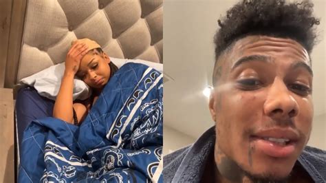 Blueface Shows His Injuries From His Fight With His Girlfriend Chrisean