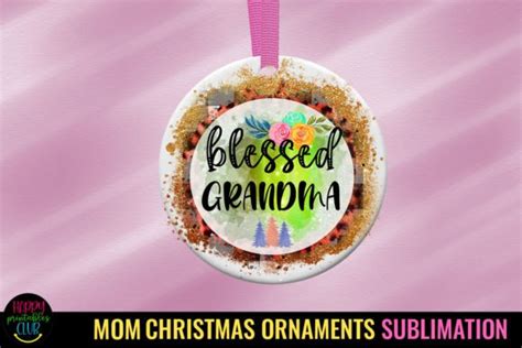Blessed Grandma Ornament Sublimation Graphic By Happy Printables Club · Creative Fabrica