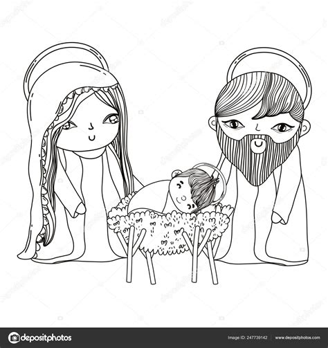 Christmas Nativity Scene Cartoon Stock Vector Image By ©stockgiu 247739142