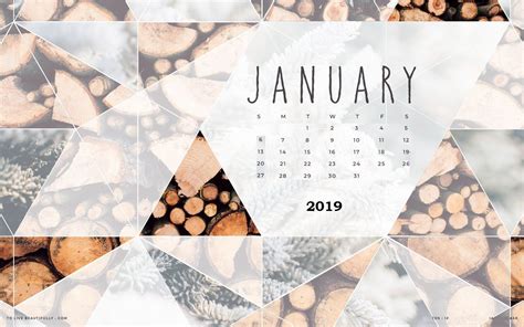 January 2019 Wall Calendar January Wallpaper Desktop Wallpaper