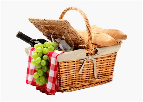 Picnic Baskets Baguette Food Picnic Table With Food Png Transparent